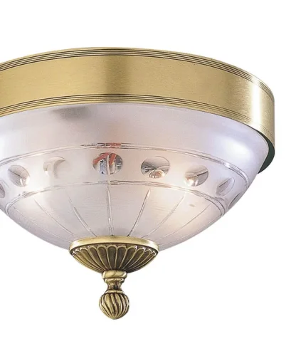 Люстра потолочная  PL 2304/2 Reccagni Angelo белая на 2 лампы, основание античное бронза в стиле классический  фото 2
