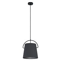 Светильник подвесной Granadillos 39865 Eglo чёрный 1 лампа, основание чёрное в стиле современный 