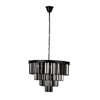 Люстра подвесная Призм (Prism) 10018/600C LOFT IT серая чёрная на 6 ламп, основание чёрное в стиле классический Люстра подвесная Призм (Prism) 10018/600C LOFT IT серая чёрная на 6 ламп, основание чёрное в стиле классический