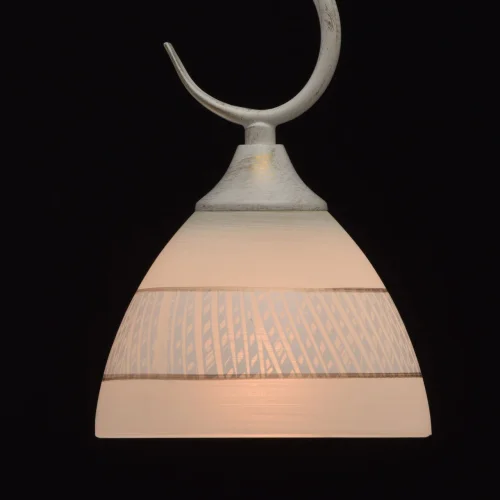 Люстра подвесная Ариадна 450018103 DeMarkt белая на 3 лампы, основание патина белое в стиле классический  фото 5
