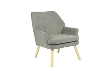 Кресло Харви серый, деревянные ножки УТ000040118 Stool Group Кресло Харви серый, деревянные ножки УТ000040118 Stool Group