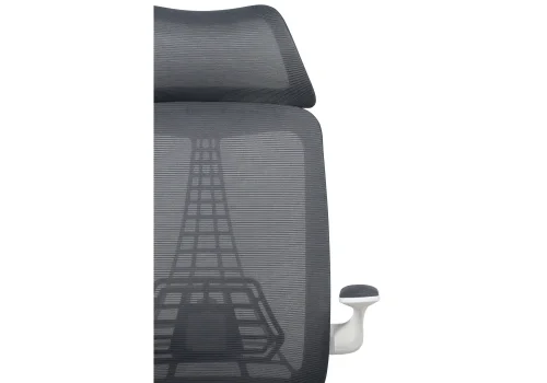 Компьютерное кресло Lokus dark gray 15633 Woodville, серый/сетка, ножки/пластик/белый, размеры - *1210***660*650 фото 7