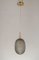 Светильник подвесной Magliano E 1.P3 S Arti Lampadari серый 1 лампа, основание золотое в стиле современный 