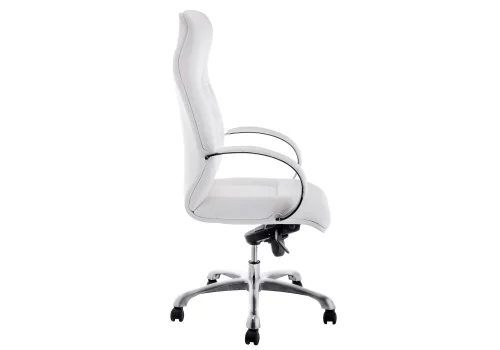 Компьютерное кресло Osiris white / satin chrome 15425 Woodville, белый/экокожа, ножки/металл/хром, размеры - ****620* фото 3