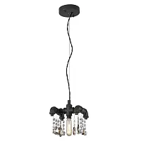 Светильник подвесной лофт LSP-9371 Lussole без плафона 1 лампа, основание коричневое в стиле лофт стимпанк стимпанк