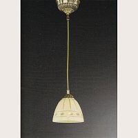 Светильник подвесной L 7054/14 Reccagni Angelo бежевый 1 лампа, основание античное бронза в стиле классический 