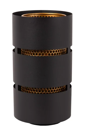 Настольная лампа Rosas 21533/01/30 Lucide чёрная 1 лампа, основание чёрное металл в стиле лофт винтаж  фото 2