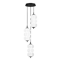 Светильник подвесной LED Talisman SL6121.403.03 ST-Luce белый 3 лампы, основание чёрное в стиле современный каскад