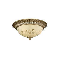 Люстра потолочная PL 6308/3 Reccagni Angelo жёлтая на 3 лампы, основание золотое в стиле классический Люстра потолочная PL 6308/3 Reccagni Angelo жёлтая на 3 лампы, основание золотое в стиле классический