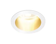 Светильник точечный TN211 Ambrella light белый 1 лампа, основание золотое в стиле современный 