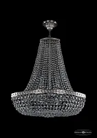 Люстра потолочная хрустальная 19283/H2/55IV Ni Bohemia Ivele Crystal прозрачная на 6 ламп, основание никель в стиле классика sp