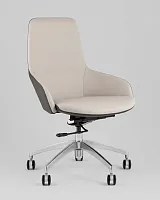 Кресло офисное топчэйрс соуло, бежевый, серый УТ000039420 Stool Group Кресло офисное топчэйрс соуло, бежевый, серый УТ000039420 Stool Group