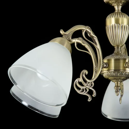 Люстра подвесная Латур CL413251 Citilux белая на 5 ламп, основание бронзовое в стиле классический  фото 10