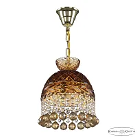Светильник подвесной 5478/22 G Amber/M-1F Balls K721 Bohemia Ivele Crystal янтарный 3 лампы, основание золотое в стиле классический balls