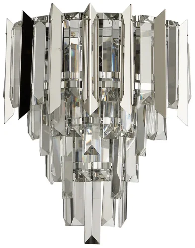 Бра Amman 1024/09/02W Stilfort прозрачный на 2 лампы, основание хром в стиле классический 