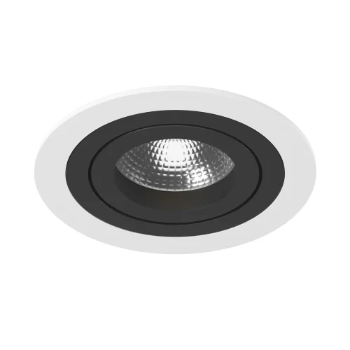 Светильник точечный Intero 16 Round i61607 Lightstar чёрный 1 лампа, основание белое в стиле хай-тек современный 