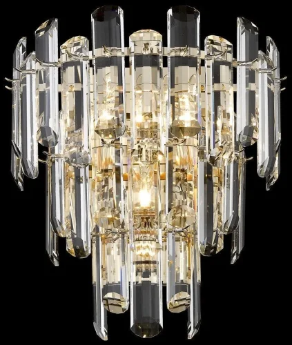 Бра Lazzara WE107.03.301 Wertmark прозрачный на 3 лампы, основание золотое в стиле классический 