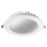 Светильник точечный LED Gesso 358277 Novotech белый 1 лампа, основание белое в стиле современный 