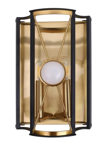 Бра TANDEM AP2 GOLD Crystal Lux золотой чёрный на 2 лампы, основание золотое в стиле современный 