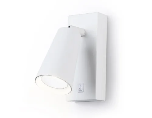 Бра с выключателем TA13141 Ambrella light белый на 1 лампа, основание белое в стиле современный хай-тек 