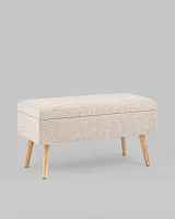 Банкетка Сторми с ящиком, серо-бежевый УТ000039387 Stool Group Банкетка Сторми с ящиком, серо-бежевый УТ000039387 Stool Group