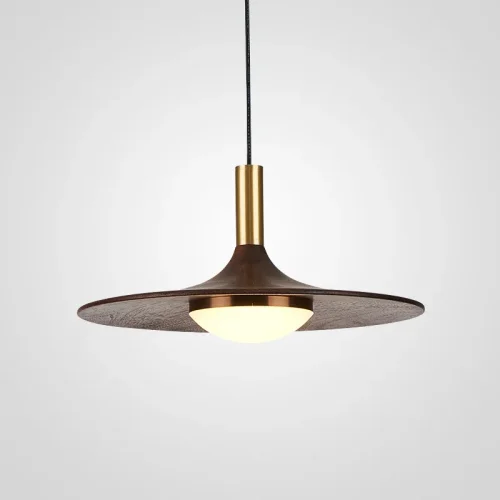 Светильник подвесной THEA D25 189875-23 ImperiumLoft коричневый 1 лампа, основание золотое в стиле современный 