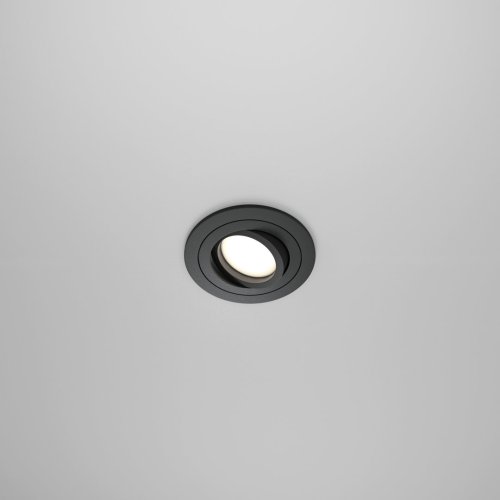 Светильник точечный Atom DL023-2-01B Maytoni чёрный 1 лампа, основание чёрное в стиле современный  фото 2