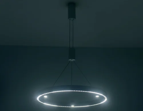 Светильник подвесной LED FL5844 Ambrella light белый 1 лампа, основание белое в стиле современный хай-тек кольца фото 5