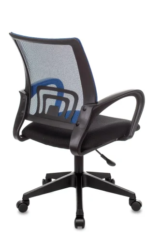 Кресло оператора Topchairs ST-Basic  синий TW-05 сиденье черный TW-11 сетка/ткань крестовина пластик УТ000035167 Stool Group, синий/ткань, ножки/пластик/чёрный, размеры - ****580*605 фото 4