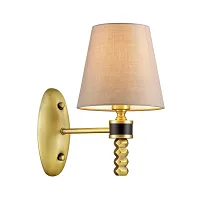 Бра Montana 4429/1W Lumion бежевый 1 лампа, основание латунь в стиле классический 