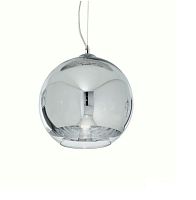 Светильник подвесной NEMO SP1 D30 FADE Ideal Lux хром прозрачный 1 лампа, основание хром в стиле современный шар