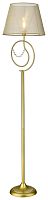 Торшер 290-305-01 Velante  бежевый 1 лампа, основание золотое в стиле современный

