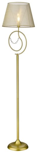 Торшер 290-305-01 Velante  бежевый 1 лампа, основание золотое в стиле современный
