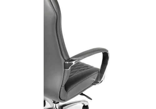Компьютерное кресло Damian grey 15743 Woodville, серый/экокожа, ножки/металл/хром, размеры - *1330***650*670 фото 9