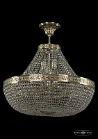 Люстра потолочная хрустальная 19051/H1/60IV G Bohemia Ivele Crystal прозрачная на 15 ламп, основание золотое в стиле классический sp