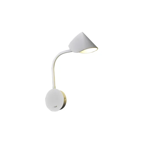 Бра с выключателем LED Goa 7720 Mantra белый на 1 лампа, основание белое в стиле современный хай-тек 
