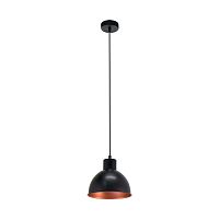 Светильник подвесной TRURO 1 49238 Eglo чёрный медь 1 лампа, основание чёрное медь в стиле лофт 