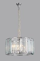 Люстра подвесная Noventa OML-81513-06 Omnilux прозрачная на 6 ламп, основание хром в стиле классический 