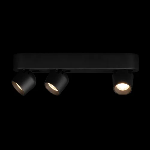 Спот с 3 лампами LED Quiet 10320/3 Black LOFT IT чёрный LED в стиле современный хай-тек прямоугольный фото 2