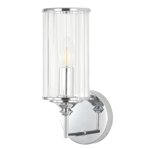 Бра GLORIA AP1 CHROME Crystal Lux прозрачный на 1 лампа, основание хром в стиле классический  фото 4