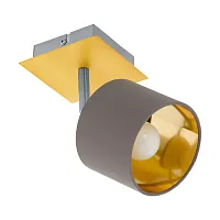 Спот с 1 лампой Valbiano 97536 Eglo коричневый золотой E14 в стиле современный 