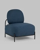Кресло Стоун рогожка синий УТ000036934 Stool Group, синий/рогожка, ножки/металл/чёрный, размеры - *780***710*680мм