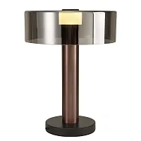 Настольная лампа Gin 8426 Mantra хром 1 лампа, основание золотое розовое металл в стиле современный 