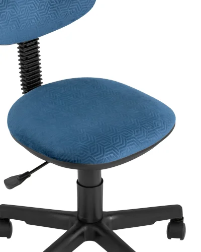 Кресло детское УМКА геометрия синий Paradigma 795 УТ000035234 Stool Group, синий/текстиль, ножки/полимер/чёрный, размеры - ****525*590 фото 7