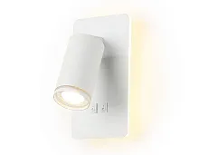 Бра с выключателем LED FW2465 Ambrella light белый 1 лампа, основание белое в стиле модерн хай-тек 