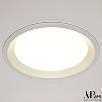 Светильник точечный LED Ingrid 3322.LDY16016/16W/4K Arte Perfetto Luce белый 1 лампа, основание белое в стиле модерн 