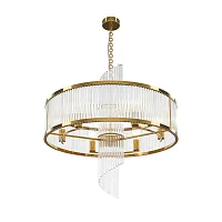 Люстра подвесная Фрейм (Frame) MOD174PL-06G Maytoni прозрачная на 6 ламп, основание золотое в стиле современный арт-деко Люстра подвесная Фрейм (Frame) MOD174PL-06G Maytoni прозрачная на 6 ламп, основание золотое в стиле современный арт-деко