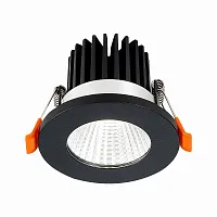 Светильник точечный LED St704 ST704.448.10 ST-Luce чёрный 1 лампа, основание чёрное в стиле современный хай-тек 