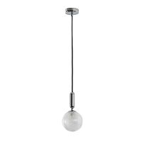 Светильник подвесной Idem 2724-1P Favourite прозрачный 1 лампа, основание хром в стиле классика выдувное