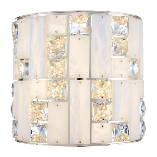 Бра LED Crossa 5072/28WL Odeon Light белый на 1 лампа, основание золотое в стиле современный  фото 3